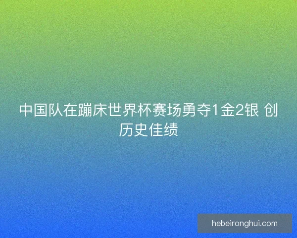 中国队在蹦床世界杯赛场勇夺1金2银 创历史佳绩